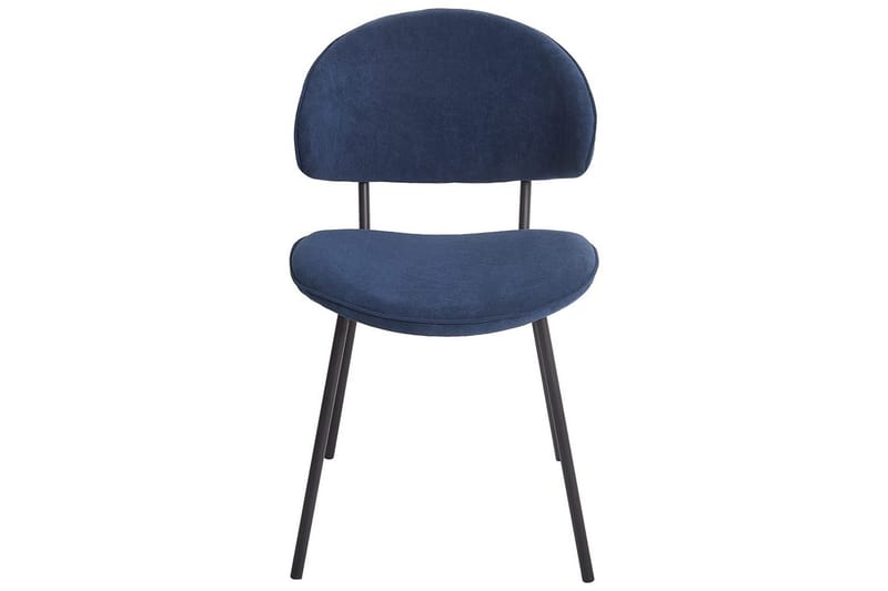 Sæt med 2 spisebordsstole Kiana - Blå, sort - Møbler - Stole & lænestole - Spisebordsstole & køkkenstole