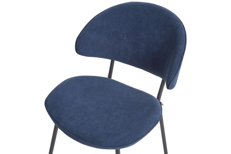 Sæt med 2 spisebordsstole Kiana - Blå, sort - Møbler - Stole & lænestole - Spisebordsstole & køkkenstole