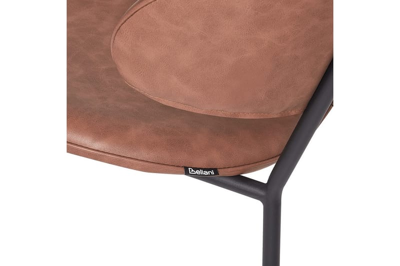 Sæt med 2 spisebordsstole Kiana - Brun, Sort - Møbler - Stole & lænestole - Spisebordsstole & køkkenstole