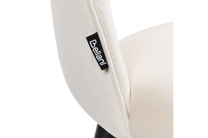 Sæt med 2 spisebordsstole Magalia - Beige, sort, guld - Møbler - Stole & lænestole - Spisebordsstole & køkkenstole