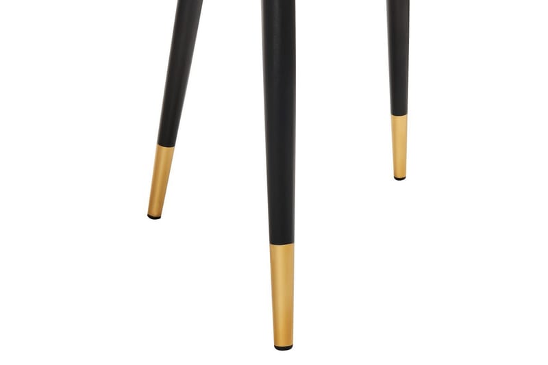 Sæt med 2 spisebordsstole Magalia - Beige, sort, guld - Møbler - Stole & lænestole - Spisebordsstole & køkkenstole