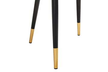 Sæt med 2 spisebordsstole Magalia - Beige, sort, guld - Møbler - Stole & lænestole - Spisebordsstole & køkkenstole