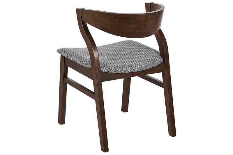 Sæt med 2 spisebordsstole Maroa - Grå, mørkt træ - Møbler - Stole & lænestole - Spisebordsstole & køkkenstole