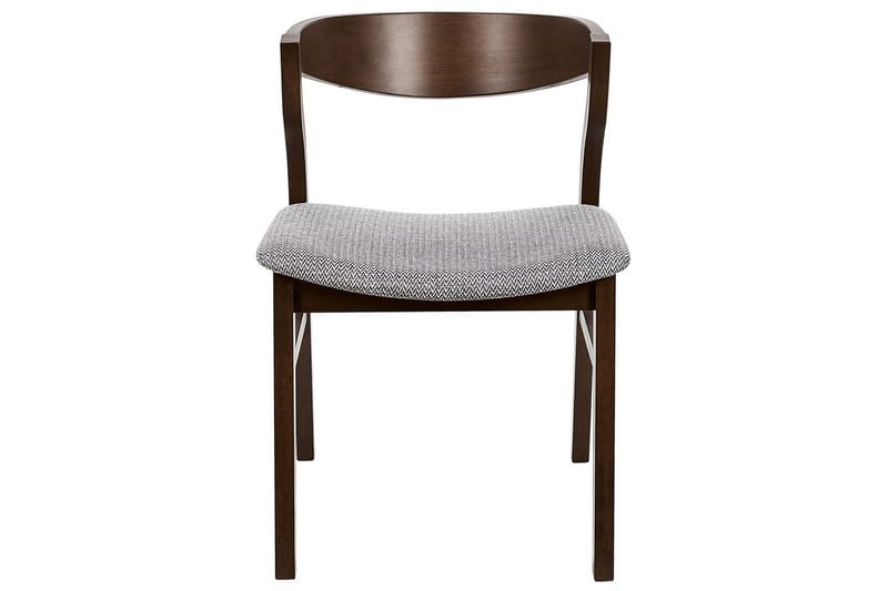 Sæt med 2 spisebordsstole Maroa - Grå, mørkt træ - Møbler - Stole & lænestole - Spisebordsstole & køkkenstole