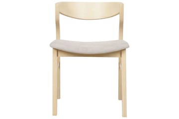 Sæt med 2 spisebordsstole Maroa - Lyst træ, beige - Møbler - Stole & lænestole - Spisebordsstole & køkkenstole