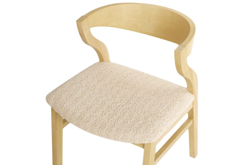 Sæt med 2 spisebordsstole Maroa - Lyst træ, lys beige, Lyst træ, lysebeige - M�øbler - Stole & lænestole - Spisebordsstole & køkkenstole