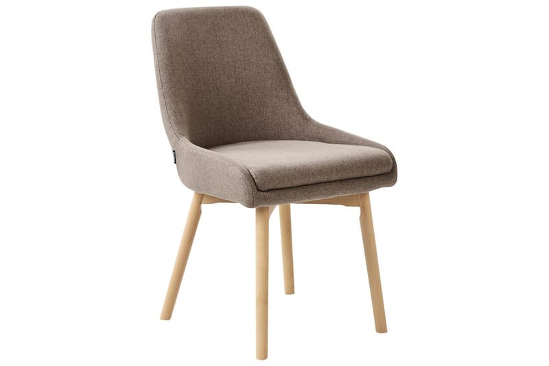 Sæt med 2 spisebordsstole Melfort - Brunt, lyst træ - Møbler - Stole & lænestole - Spisebordsstole & køkkenstole