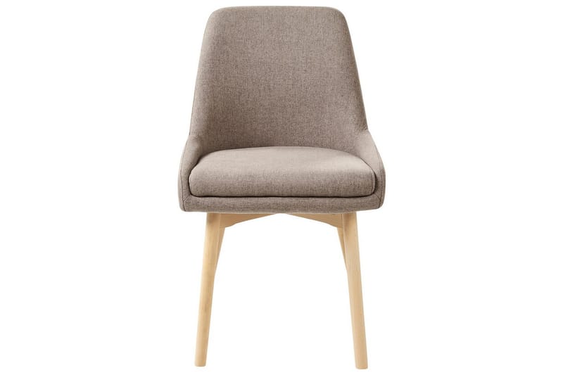 Sæt med 2 spisebordsstole Melfort - Brunt, lyst træ - Møbler - Stole & lænestole - Spisebordsstole & køkkenstole