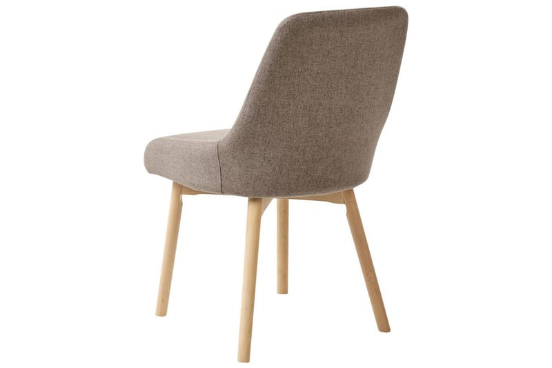 Sæt med 2 spisebordsstole Melfort - Brunt, lyst træ - Møbler - Stole & lænestole - Spisebordsstole & køkkenstole