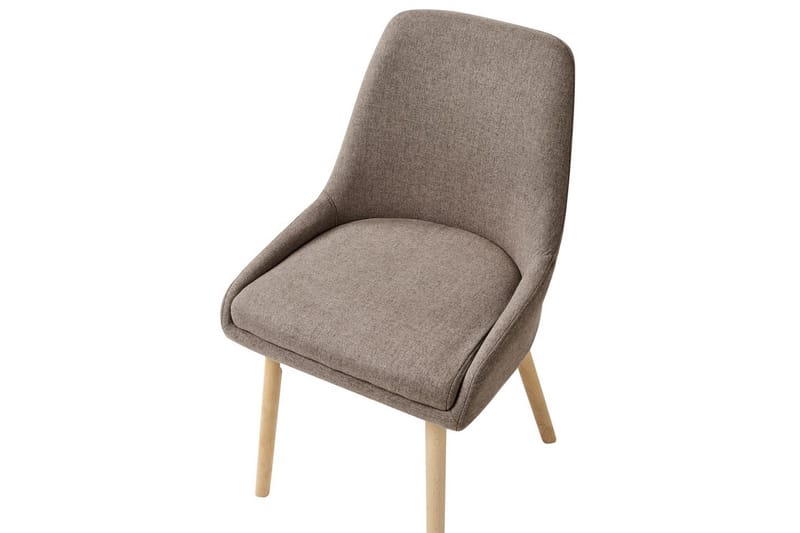 Sæt med 2 spisebordsstole Melfort - Brunt, lyst træ - Møbler - Stole & lænestole - Spisebordsstole & køkkenstole