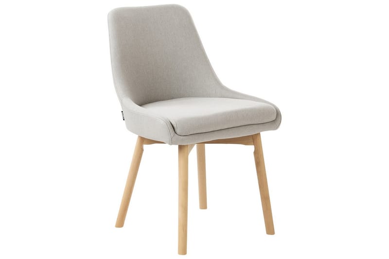 Sæt med 2 spisebordsstole Melfort - Grå, lyst træ - Møbler - Stole & lænestole - Spisebordsstole & køkkenstole