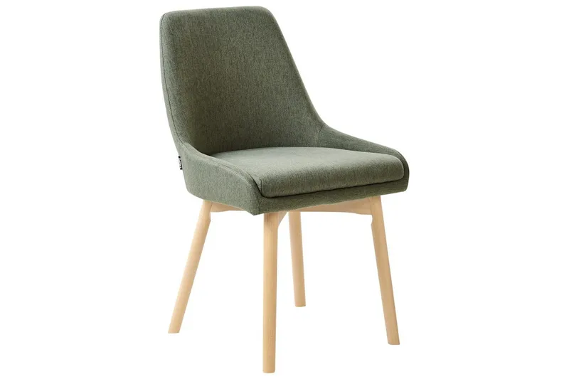 Sæt med 2 spisebordsstole Melfort - Grønt, lyst træ - Møbler - Stole & lænestole - Spisebordsstole & køkkenstole