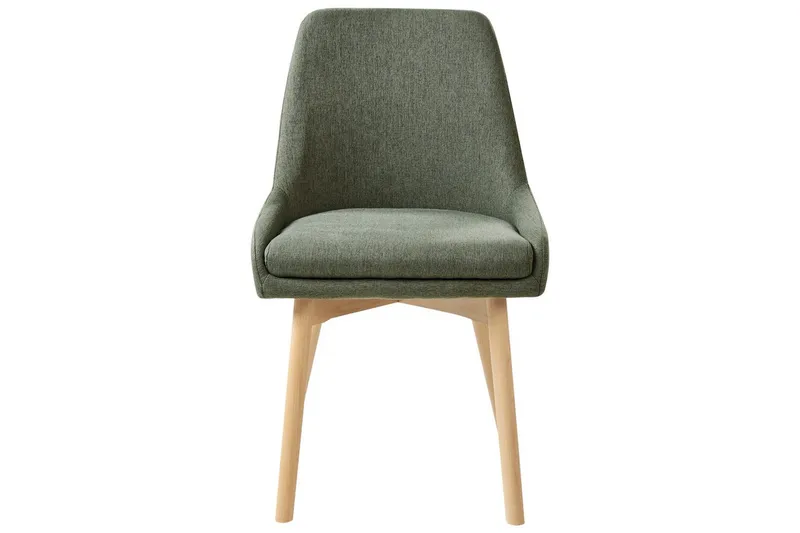 Sæt med 2 spisebordsstole Melfort - Grønt, lyst træ - Møbler - Stole & lænestole - Spisebordsstole & køkkenstole
