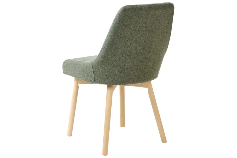 Sæt med 2 spisebordsstole Melfort - Grønt, lyst træ - Møbler - Stole & lænestole - Spisebordsstole & køkkenstole