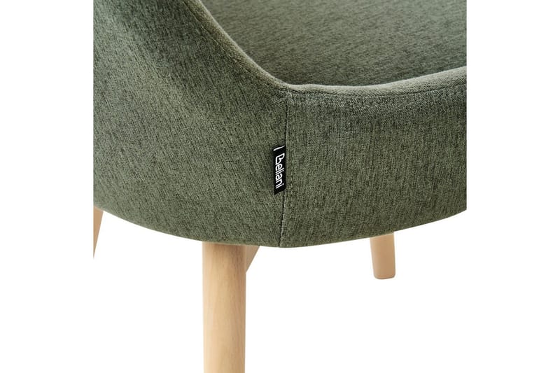 Sæt med 2 spisebordsstole Melfort - Grønt, lyst træ - Møbler - Stole & lænestole - Spisebordsstole & køkkenstole