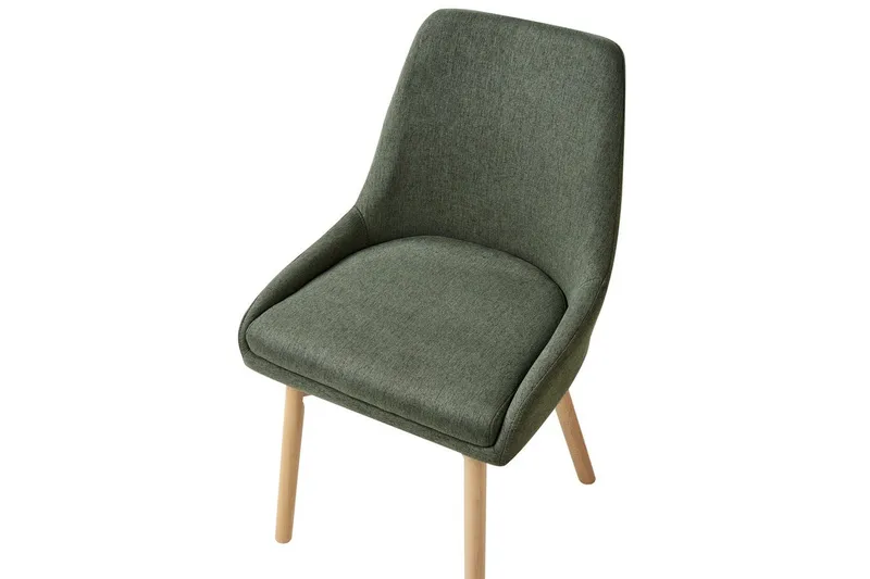 Sæt med 2 spisebordsstole Melfort - Grønt, lyst træ - Møbler - Stole & lænestole - Spisebordsstole & køkkenstole