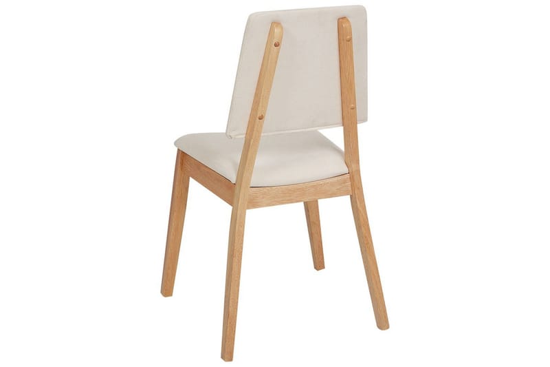 Sæt med 2 spisebordsstole Merrill - Lyst træ, beige - Møbler - Stole & lænestole - Spisebordsstole & køkkenstole