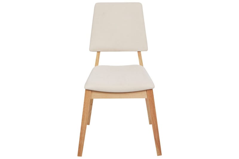 Sæt med 2 spisebordsstole Merrill - Lyst træ, beige - Møbler - Stole & lænestole - Spisebordsstole & køkkenstole