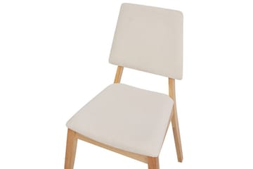 Sæt med 2 spisebordsstole Merrill - Lyst træ, beige - Møbler - Stole & lænestole - Spisebordsstole & køkkenstole
