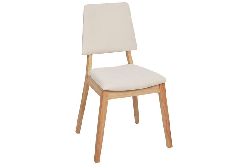 Sæt med 2 spisebordsstole Merrill - Lyst træ, beige - Møbler - Stole & lænestole - Spisebordsstole & køkkenstole