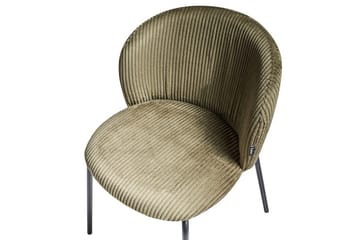 Sæt med 2 spisebordsstole Miles - Grøn, sort - Møbler - Stole & lænestole - Spisebordsstole & køkkenstole