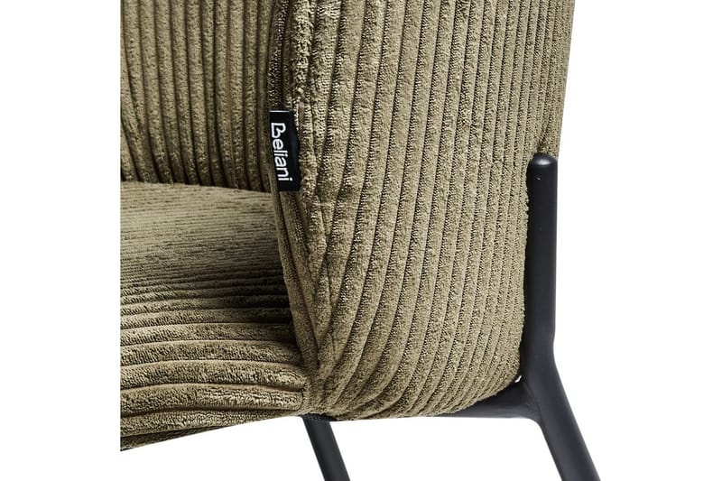 Sæt med 2 spisebordsstole Miles - Grøn, sort - Møbler - Stole & lænestole - Spisebordsstole & køkkenstole