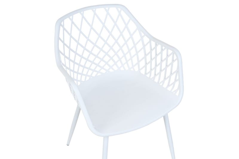 Sæt med 2 spisebordsstole Nashua ll - Hvid - Møbler - Stole & lænestole - Spisebordsstole & køkkenstole