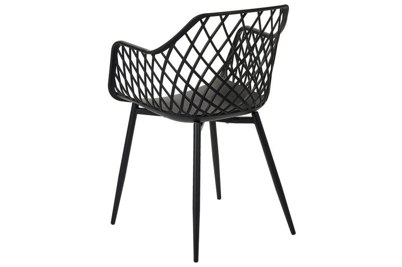 Sæt med 2 spisebordsstole Nashua ll - Sort - Møbler - Stole & lænestole - Spisebordsstole & køkkenstole