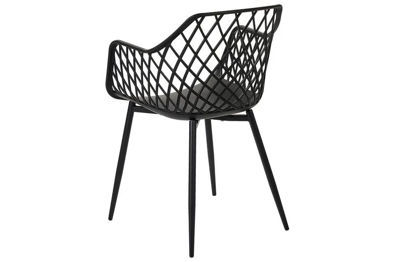 Sæt med 2 spisebordsstole Nashua ll - Sort - Møbler - Stole & lænestole - Spisebordsstole & køkkenstole