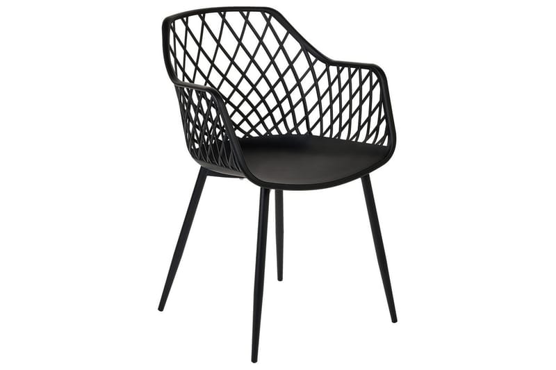 Sæt med 2 spisebordsstole Nashua ll - Sort - Møbler - Stole & lænestole - Spisebordsstole & køkkenstole