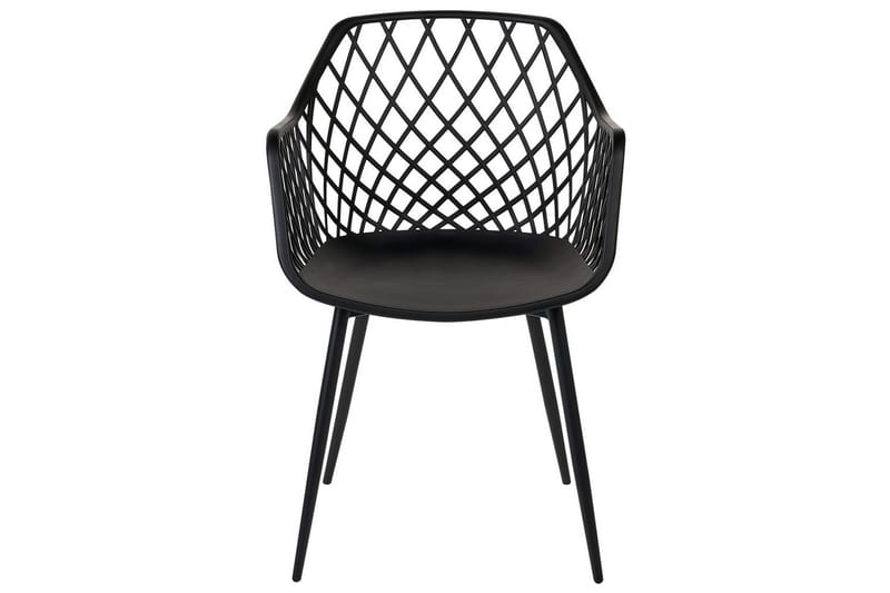 Sæt med 2 spisebordsstole Nashua ll - Sort - Møbler - Stole & lænestole - Spisebordsstole & køkkenstole