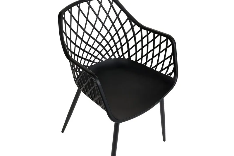 Sæt med 2 spisebordsstole Nashua ll - Sort - Møbler - Stole & lænestole - Spisebordsstole & køkkenstole