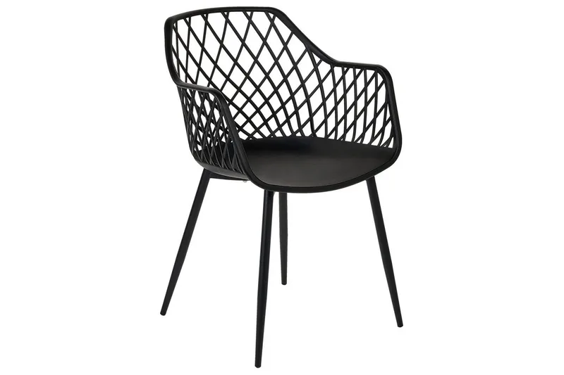 Sæt med 2 spisebordsstole Nashua ll - Sort - Møbler - Stole & lænestole - Spisebordsstole & køkkenstole