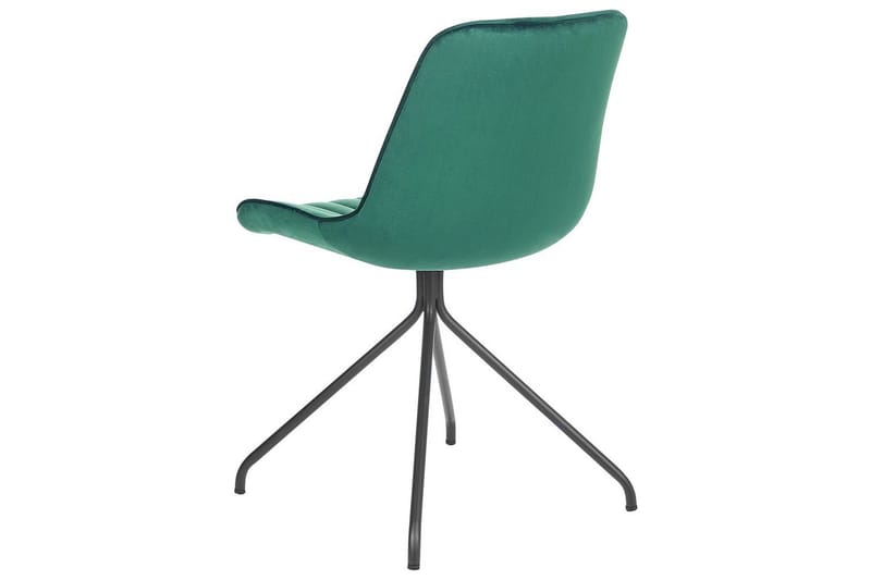 Sæt med 2 spisebordsstole Navasota - Grøn, sort - Møbler - Stole & lænestole - Spisebordsstole & køkkenstole