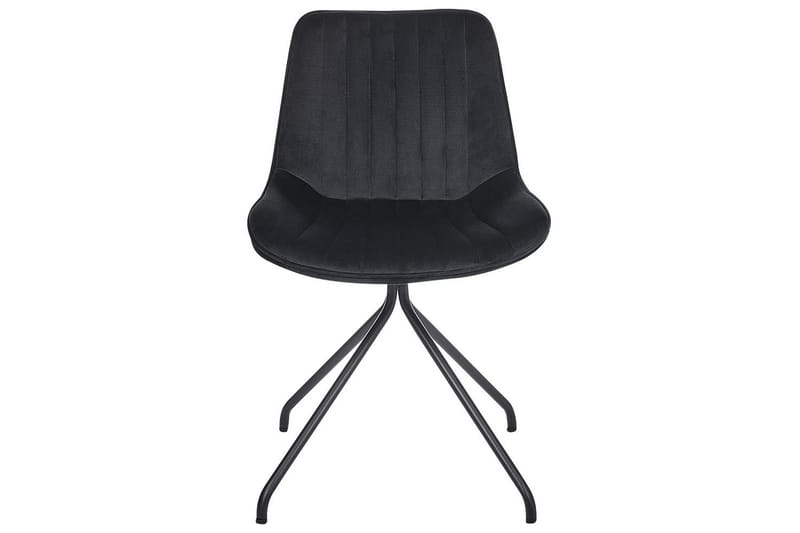 Sæt med 2 spisebordsstole Navasota - Sort - Møbler - Stole & lænestole - Spisebordsstole & køkkenstole