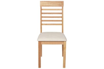 Sæt med 2 spisebordsstole Ortley - Lyst træ, beige - Møbler - Stole & lænestole - Spisebordsstole & køkkenstole