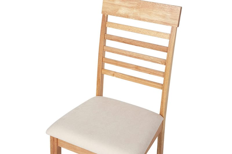 Sæt med 2 spisebordsstole Ortley - Lyst træ, beige - Møbler - Stole & lænestole - Spisebordsstole & køkkenstole