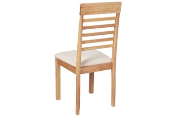Sæt med 2 spisebordsstole Ortley - Lyst træ, beige - Møbler - Stole & lænestole - Spisebordsstole & køkkenstole