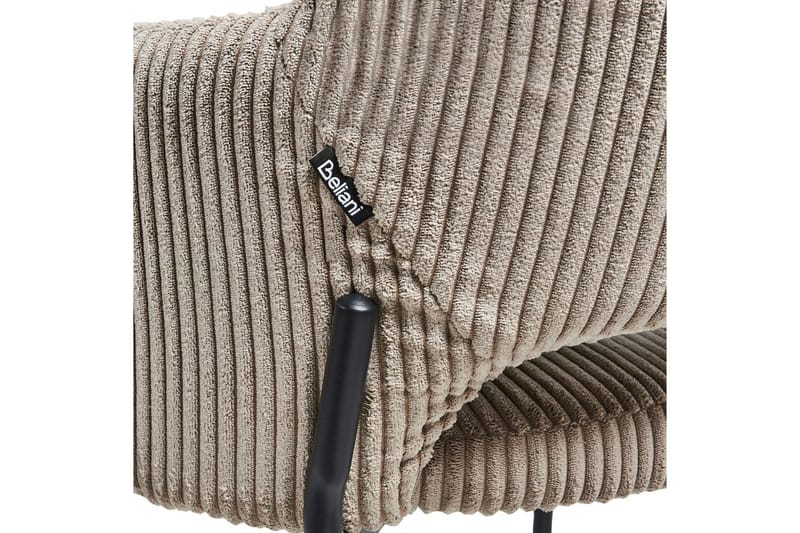 Sæt med 2 spisebordsstole Raton - Beige, sort - Møbler - Stole & lænestole - Spisebordsstole & køkkenstole