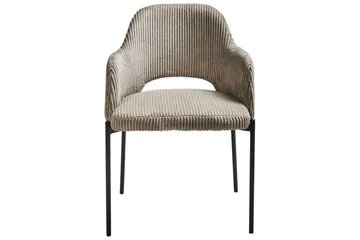 Sæt med 2 spisebordsstole Raton - Beige, sort - Møbler - Stole & lænestole - Spisebordsstole & køkkenstole
