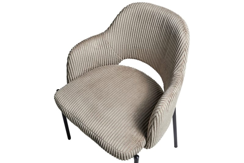 Sæt med 2 spisebordsstole Raton - Beige, sort - Møbler - Stole & lænestole - Spisebordsstole & køkkenstole