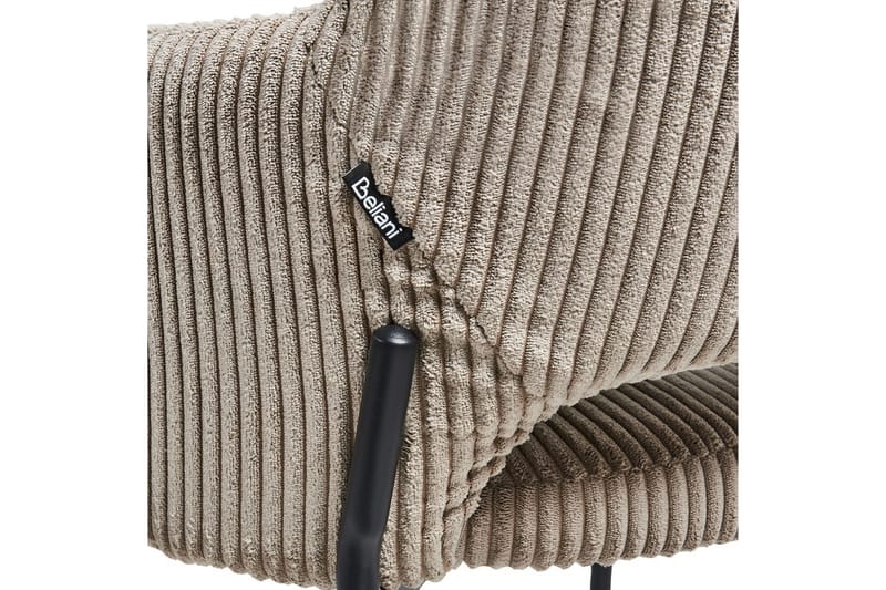 Sæt med 2 spisebordsstole Raton - Beige, sort - Møbler - Stole & lænestole - Spisebordsstole & køkkenstole