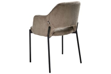 Sæt med 2 spisebordsstole Raton - Beige, sort - Møbler - Stole & lænestole - Spisebordsstole & køkkenstole