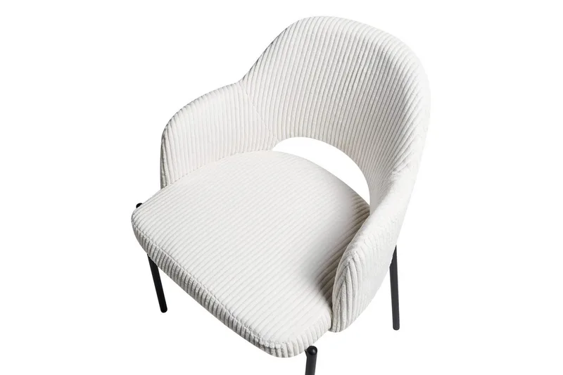 Sæt med 2 spisebordsstole Raton - Hvid, Sort - Møbler - Stole & lænestole - Spisebordsstole & køkkenstole