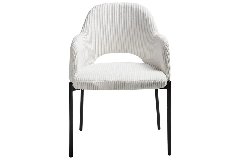 Sæt med 2 spisebordsstole Raton - Hvid, Sort - Møbler - Stole & lænestole - Spisebordsstole & køkkenstole