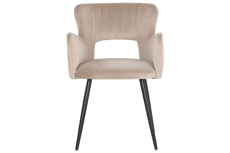 Sæt med 2 spisebordsstole Sanilac - Beige, sort, taupe - Møbler - Stole & lænestole - Spisebordsstole & køkkenstole