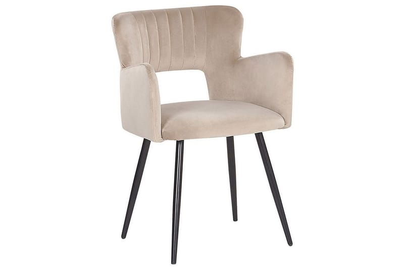 Sæt med 2 spisebordsstole Sanilac - Beige, sort, taupe - Møbler - Stole & lænestole - Spisebordsstole & køkkenstole
