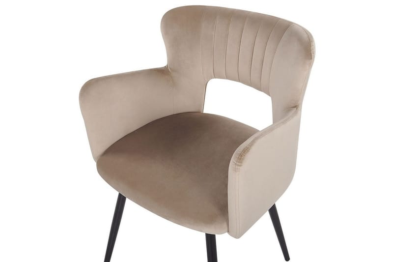Sæt med 2 spisebordsstole Sanilac - Beige, sort, taupe - Møbler - Stole & lænestole - Spisebordsstole & køkkenstole
