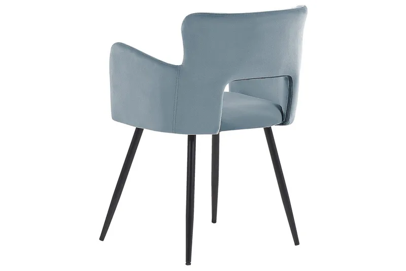 Sæt med 2 spisebordsstole Sanilac - Lyseblå, Sort - Møbler - Stole & lænestole - Spisebordsstole & køkkenstole