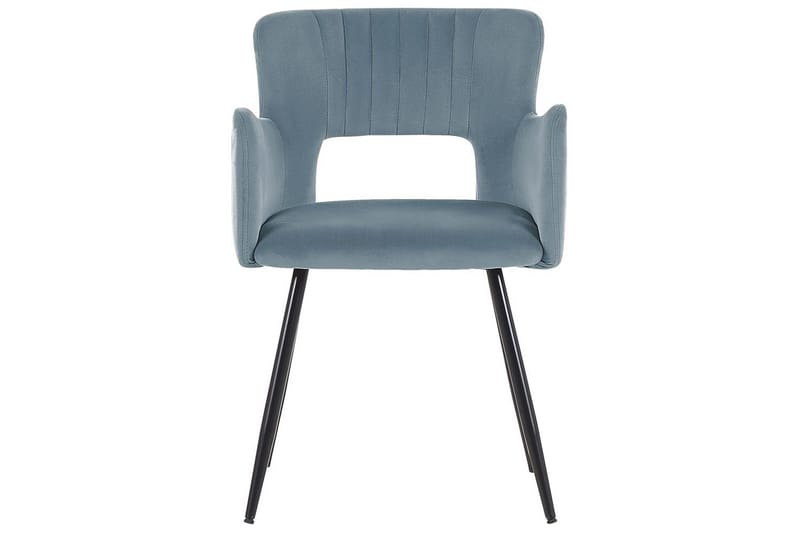 Sæt med 2 spisebordsstole Sanilac - Lyseblå, Sort - Møbler - Stole & lænestole - Spisebordsstole & køkkenstole